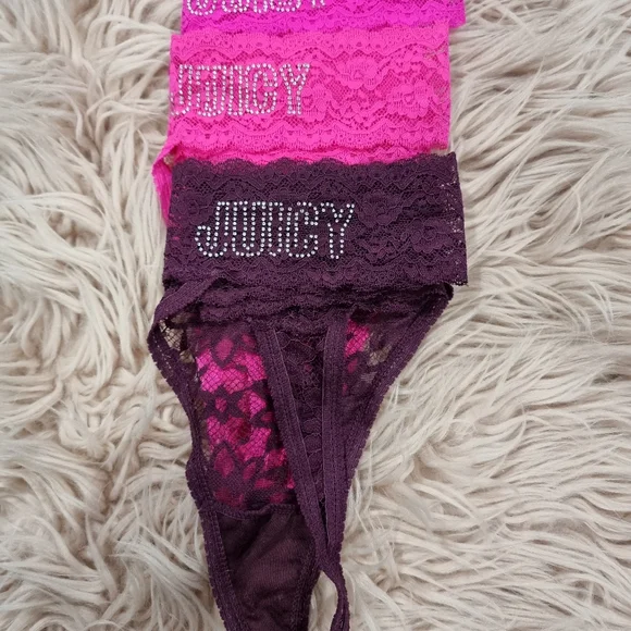 🎀ONLY $2 SHIPPING UNTIL 23/6🎀JUICY Couture XL Hot G-String pack of 3. - Picture 3 of 4